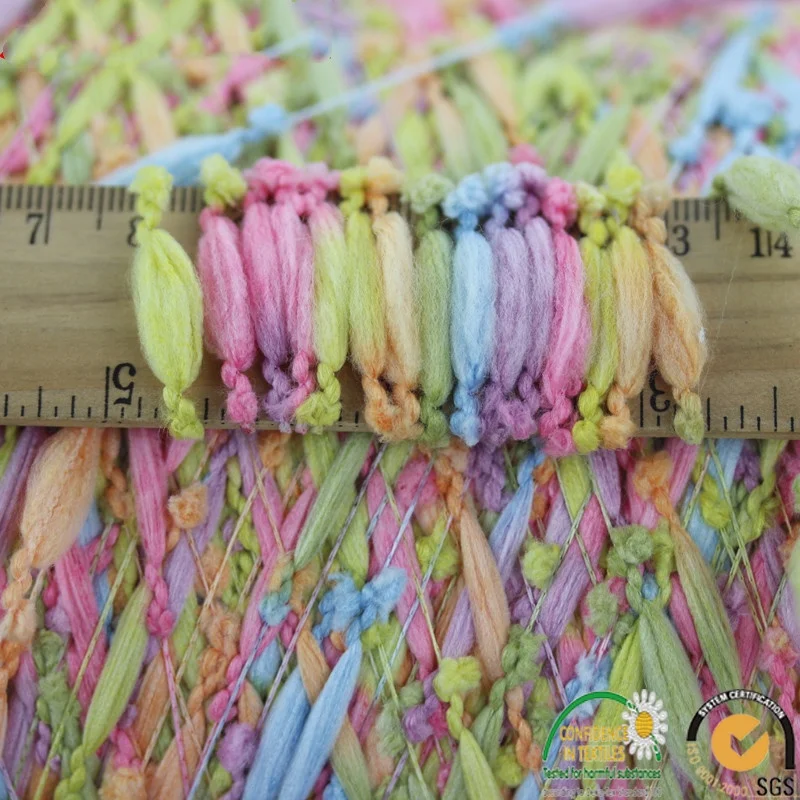 Factory direact sale 100 polyester lantern yarn fancy yarn