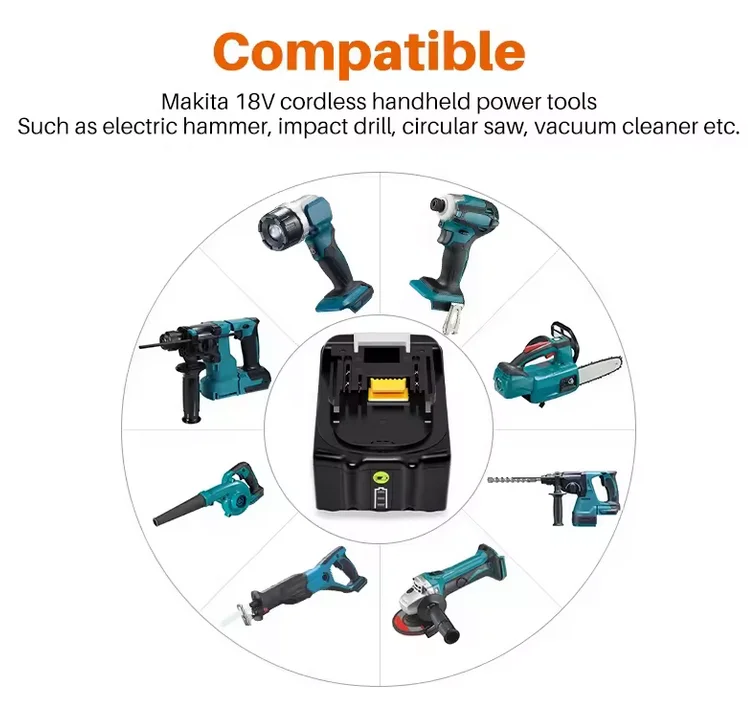 BL1830 BL1840 BL1850B BL1845 BL1860B Replacement Power Tool Battery lithium ion Tools Battery for Makita BL1850B