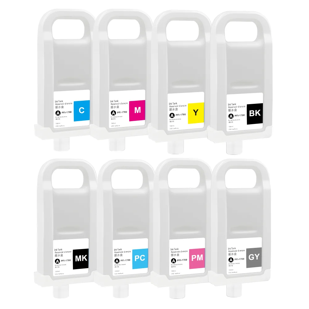 Supercolor 10 Color pfi 2700 Compatible Ink Cartridge Refill Ink With New Chip For Canon Image PROGRAF GP-2000