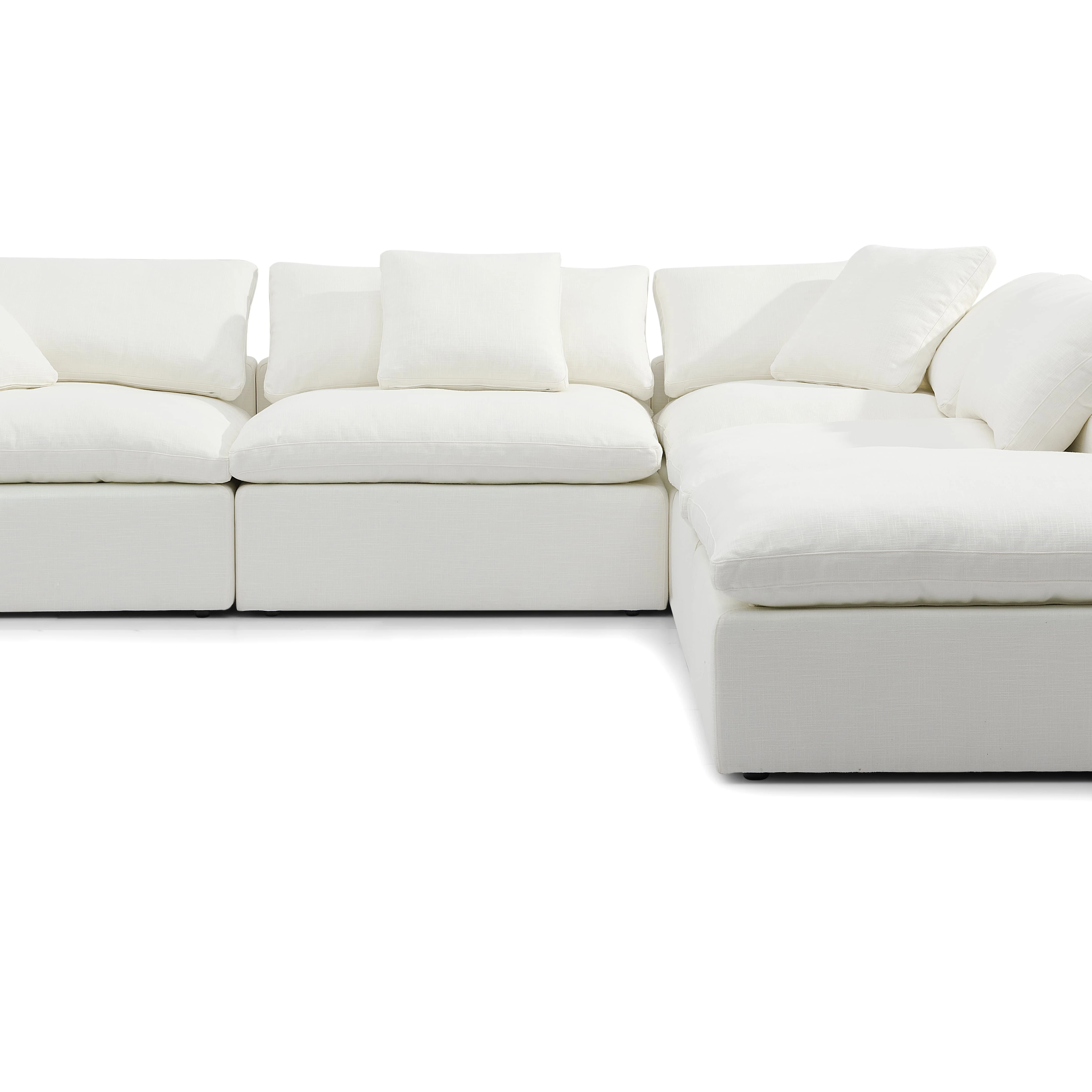 Noric L- Shape Pure Corner Sofa Set Furniture Sectional Couch