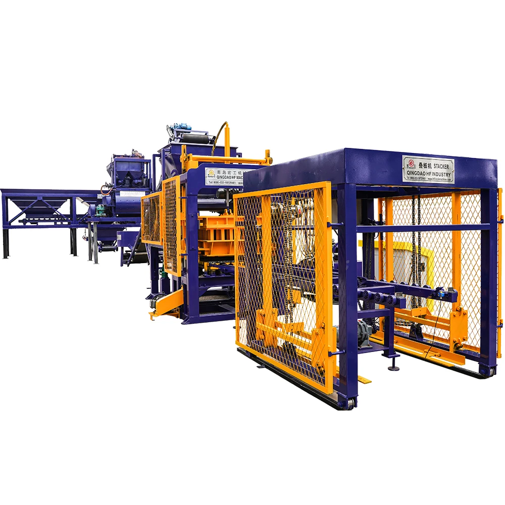 QT6-15 Automatic Hydraulic Breeze Blocks Decorative Concrete Hollow Blocks Making Machine