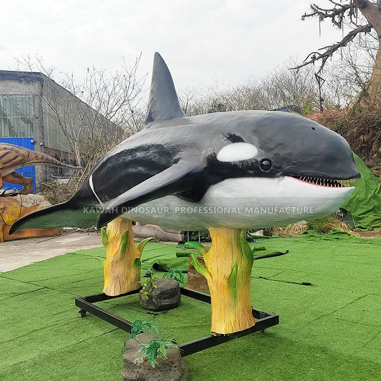 Killer Whale Realistic Whale Animatronic Shark Model Customized With Movements
