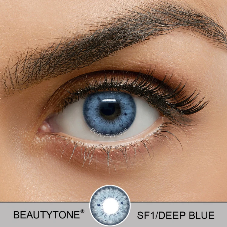 Красивый макияж для глаз BeautyTone цветные контактные линзы городской