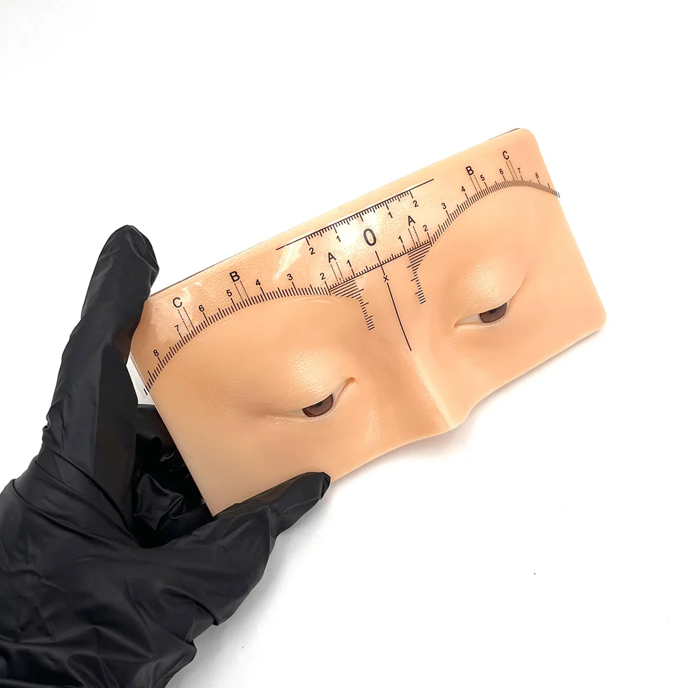 Permanent Makeup Reusable 5D Face Practice Pad Eyebrow Eyeshadow Eye Makeup Practice Board for Cosmetic Microblading Training