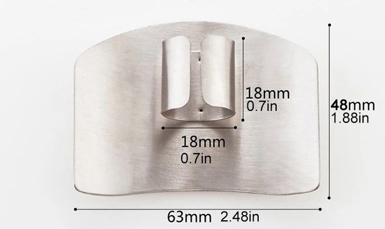 Stainless Steel Finger Guard Finger Hand Cut Hand Protector Knife Cut Finger Protection Tool Kitchen Knives & Accessories