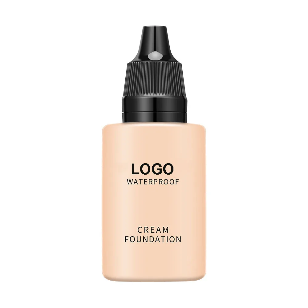 Private Label Makeup Foundation Full Coverage Liquid Foundation Wholesales 9 Colors Female Waterproof Cream Foundation