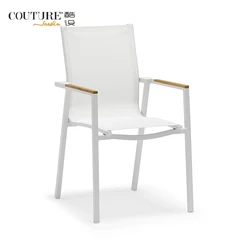 Couture Jardin hotel rope furniture outdoor dining set garden dining chair and table Dining Tables And Chairs Set