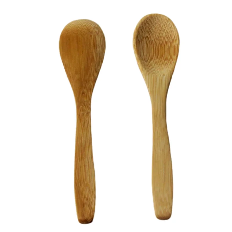 Handmade Small Wooden Spoon Honey Teaspoon Seasoning Coffee Tea Sugar Salt Jam Mustard Ice Cream Bamboo Spoons