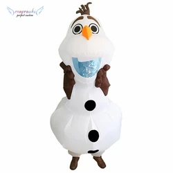Костюм-талисман для Хэллоуина, карнавала, рождественской вечеринки, представлений, надувной костюм, Мультяшные игрушки, снег Олаф