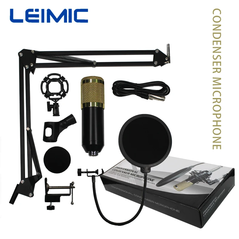 
 Professional  BM 800 Home Studio Recording Equipment Condenser Microphone Set bm800 for Computer Mobile Phone  