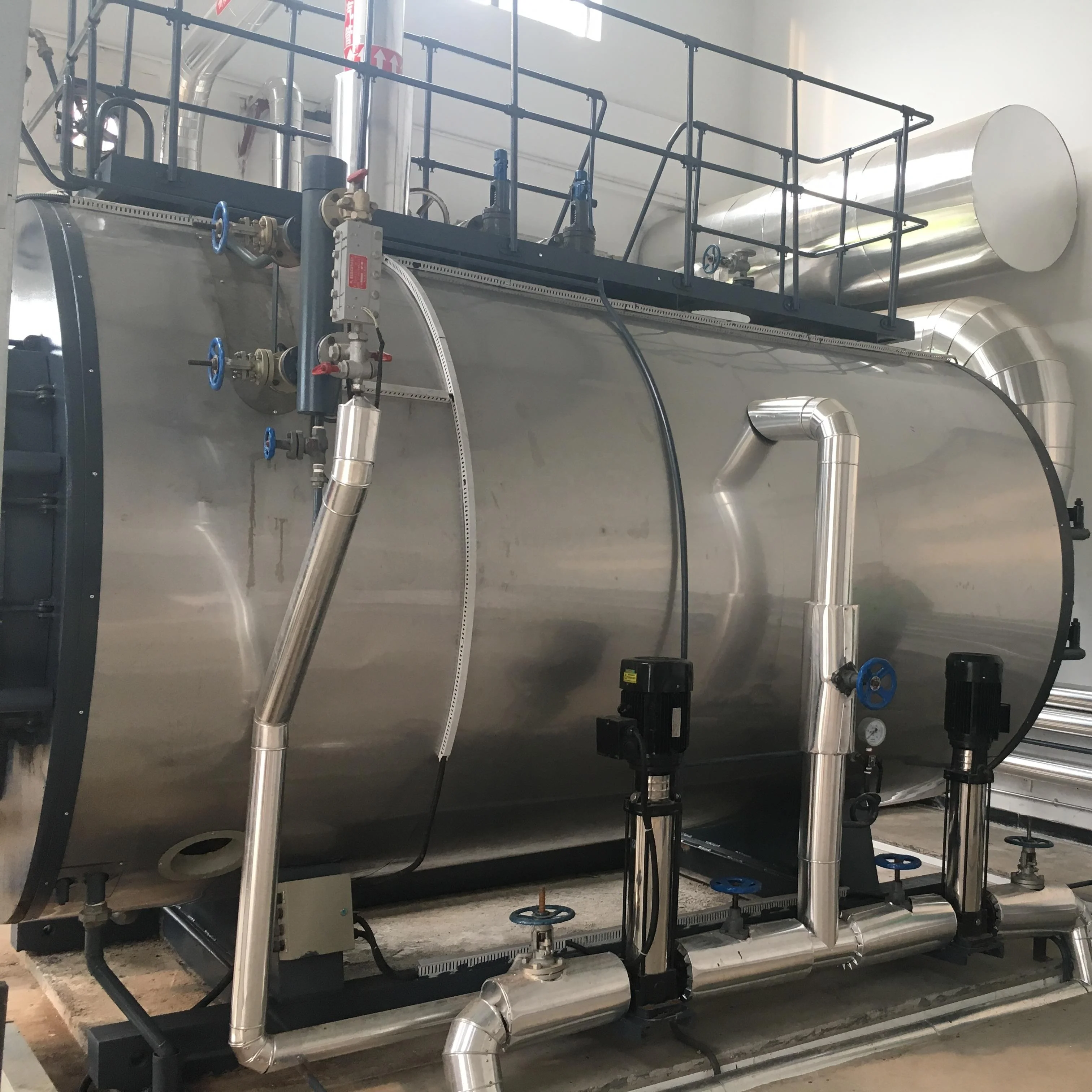 Jiangsu factory direct supply Chinese top 10 quality WNS 1.0t 1.25Mpa low pressure steam boiler for Pakistan