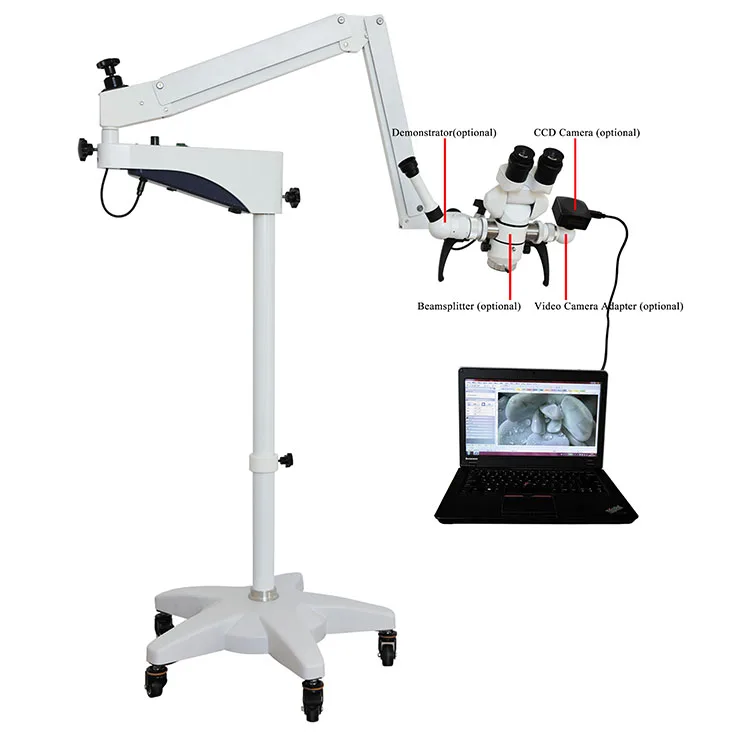 China Low Price Ent Operating Microscope Portable Surgical Microscope