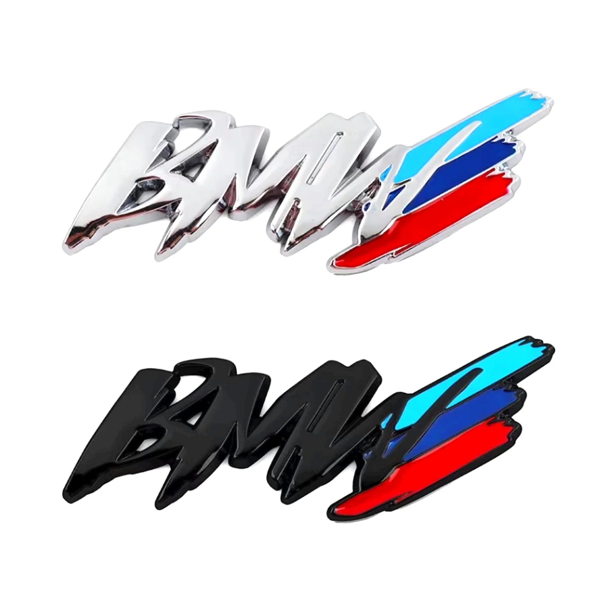 Painted style for BMW Performance Emblem Badge Sticker Car Rear Trunk Fender  For BMW Side  tail badge painted design decoration
