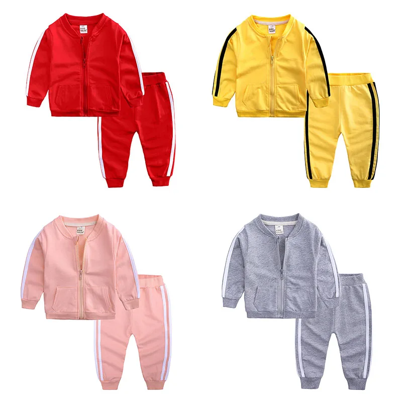  Kids fall clothing 2021 kids tracksuit children custom logo toddler boys set sets baby girl