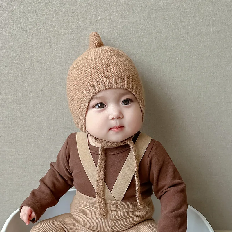 Hot Sale Crochet Knitted Cap Newborn Baby Toddler Winter Hat Unisex Beanie Hat Wholesale