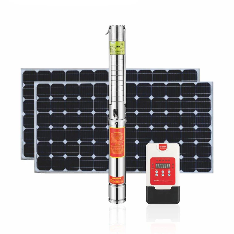 CHIMP Pompe A Eau Solaire Irrigation Dc Solar Borehole Submersible Water Pump For Agriculture