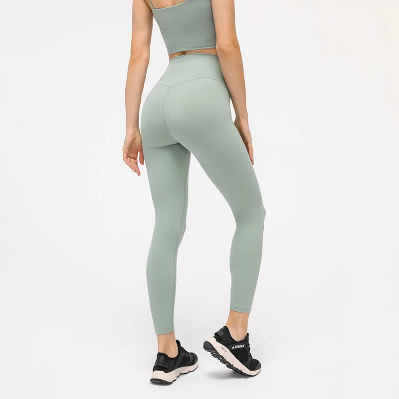 Low MOQ Hot Selling Fitness & Yoga Wear Crotchless Nude Soft Custom Printing Logo Yoga Leggings Women Pantsants