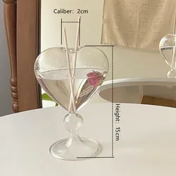 Cutelife Сердце Маленькая прозрачная стеклянная ваза для цветов украшение дома винтажная гидропонная ваза-террариум Свадебная ваза