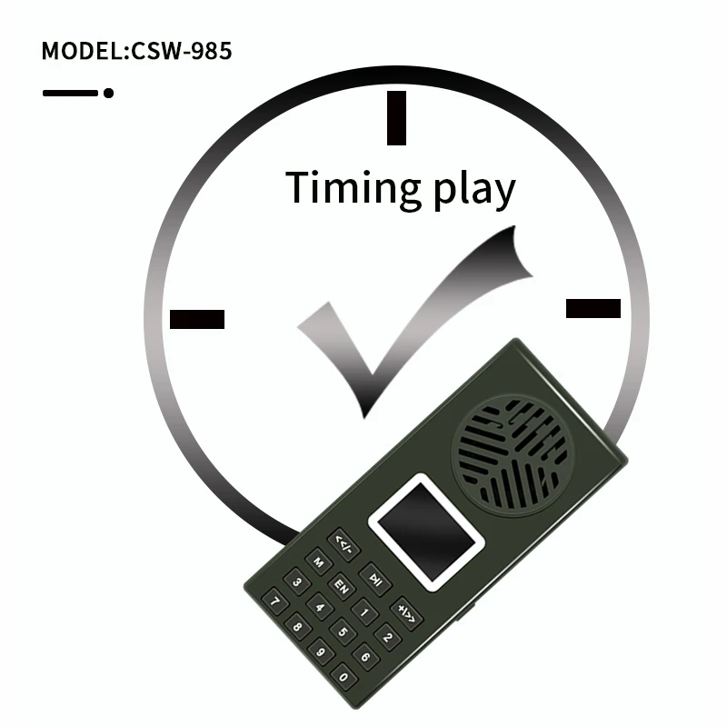 Factory offer waterproof  Mp3 Birds Voice 50W Remote Control Animal Fox Deer Call Hunting Caller With Buzzer CSW-985R
