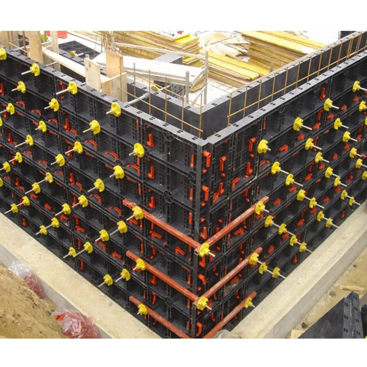 Plastic concrete panel and plastic concrete formwork, plastic formwork for concrete