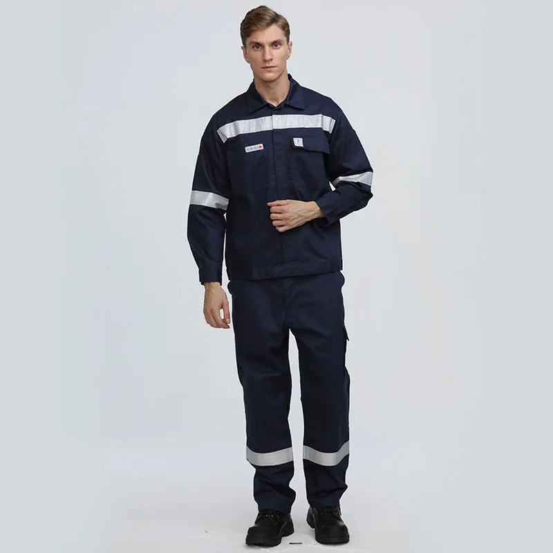 Factory Supply Fire Safety work Suit electrician uniforms construction workwear reflective tape workwear