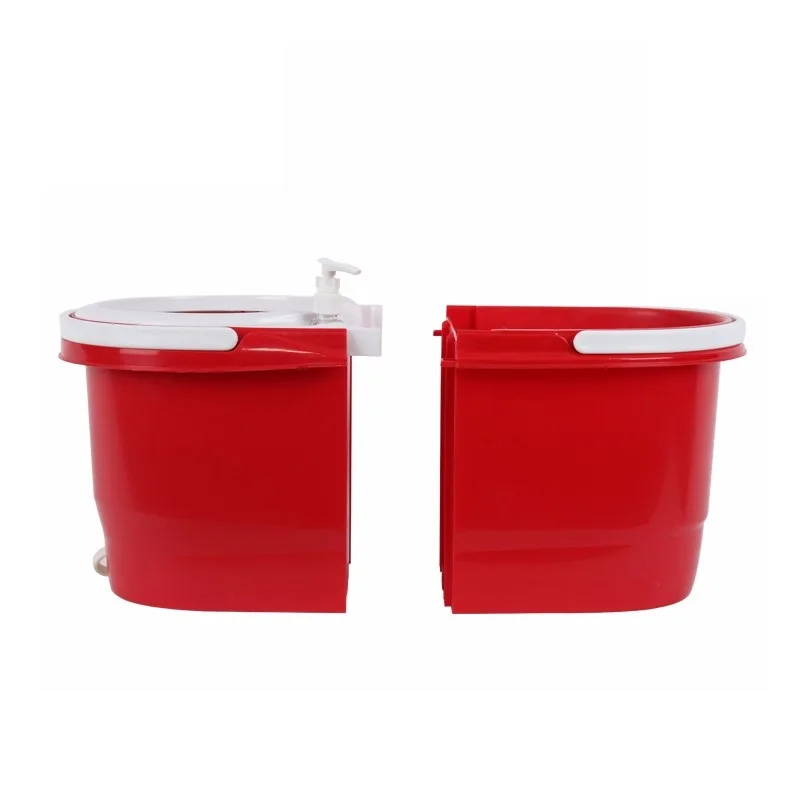 Hot Sale Round Double Drives Folding 360 Easy Magic Floor Cleaning Mop with Bucket