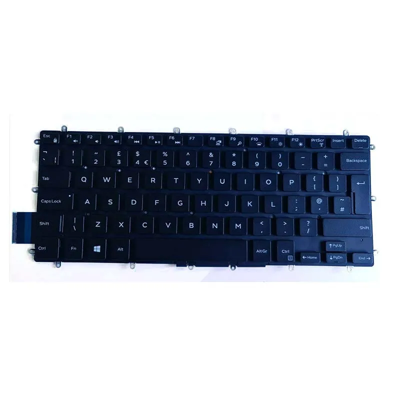 Новая английская клавиатура с подсветкой P/N-J8YTG для Dell Inspiron