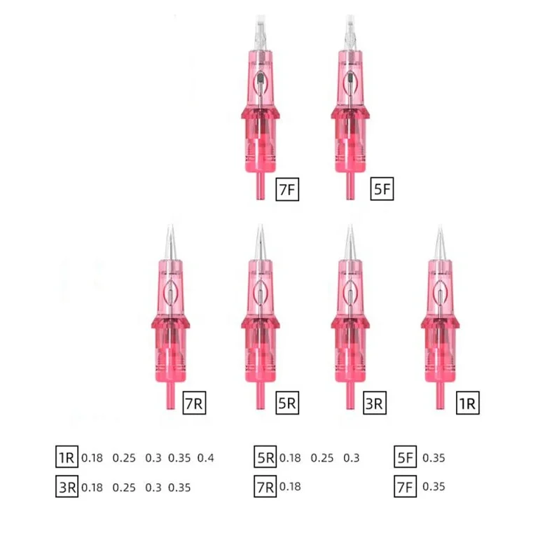 Professional 1RL 3RL 5RL 7RL 5F 7F Tatoo Cartridges Universal Tattoo Needle for Body and Face Permanent Makeup