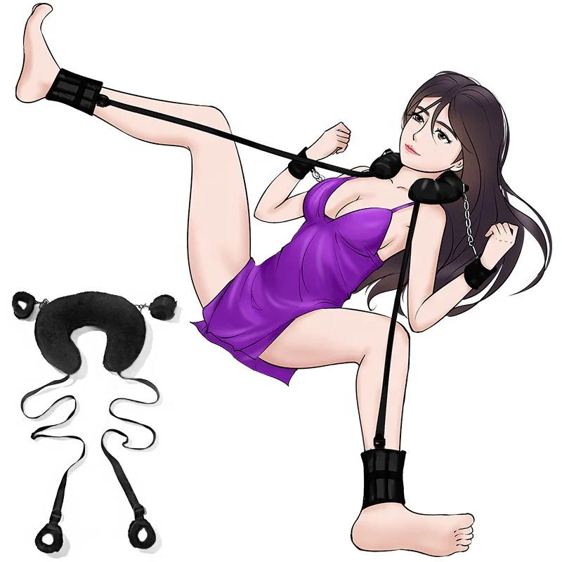 SM Bed Slave Open Leg Restraint Kit BDSM Bondage Restraint Sex Toys for Men Women Couple Gay Sex Games