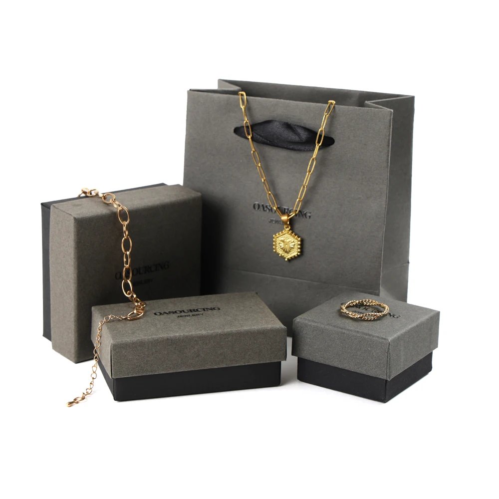 Custom Logo Necklace Jewelry Packaging Box With Foam Inside Jewelry Box Generic