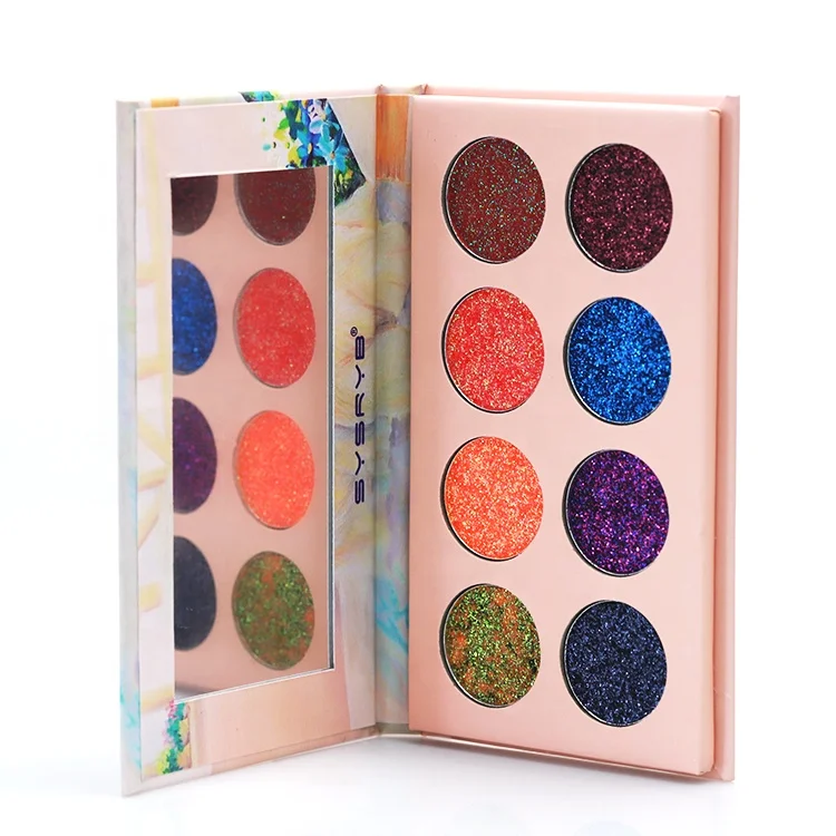 
Diamond 8 Color Glitter Eye Make-up Shiny High Eye Shadow Palette 