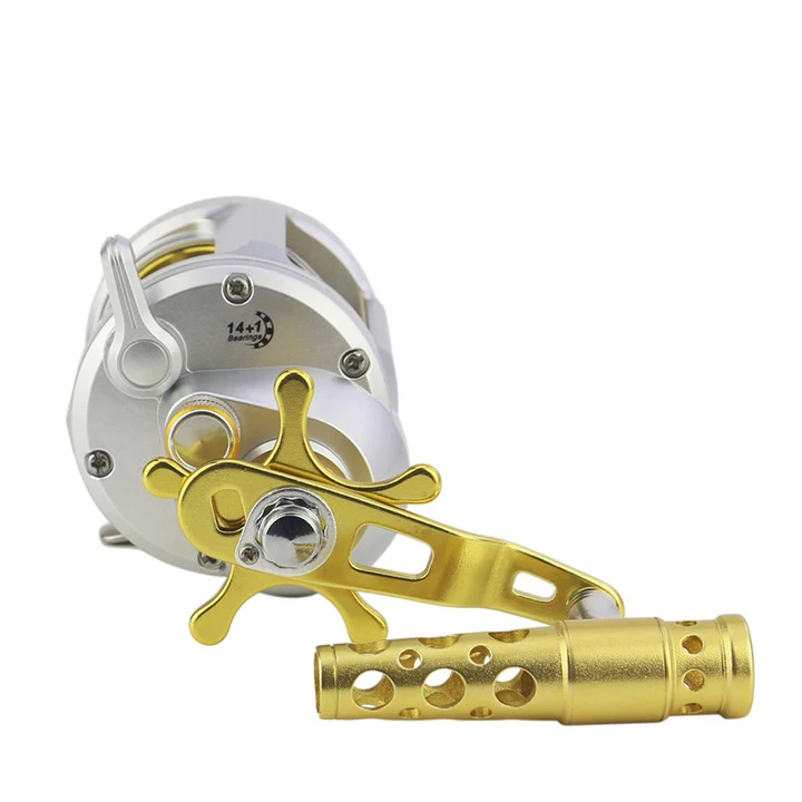 Horizon 15BB Trolling Reel Angelrolle Aluminum CNC Saltwater Big Game Fishing Reel Molinete Pesca Conventional Jigging Reel