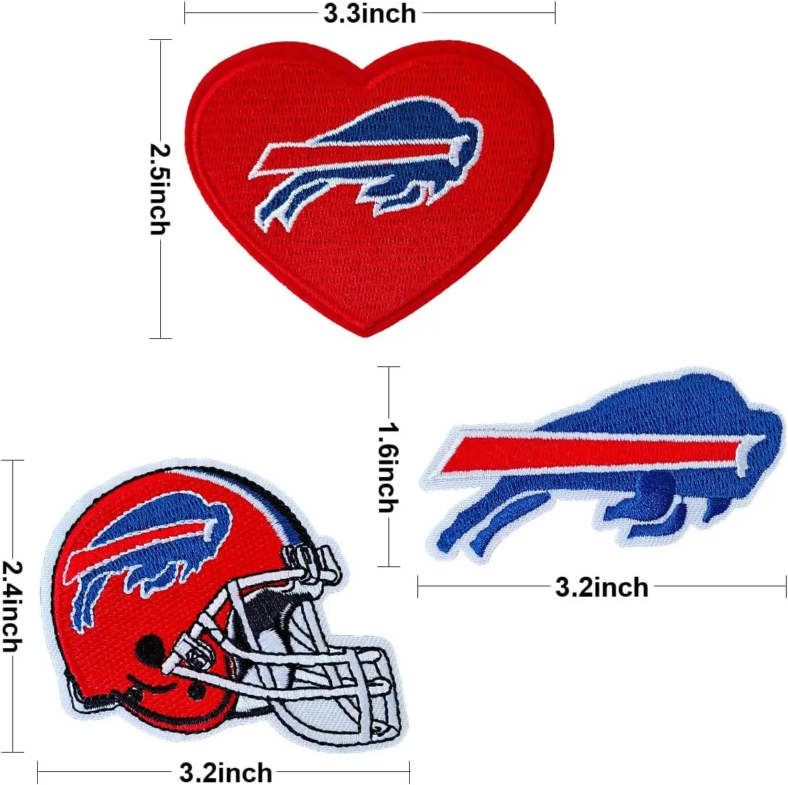 Kansas City Chiefs Rugby Team Fabric Decal KC Badges Embroidery Patch For Man Baseball Hat Clothing