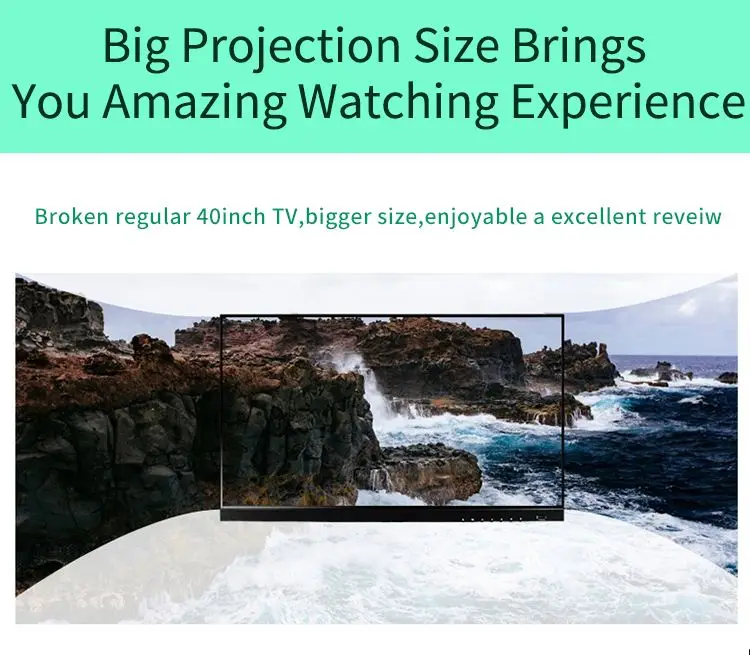 Высококачественный портативный 1000 люмен 1080P HD мультимедийный мини светодиодный проектор