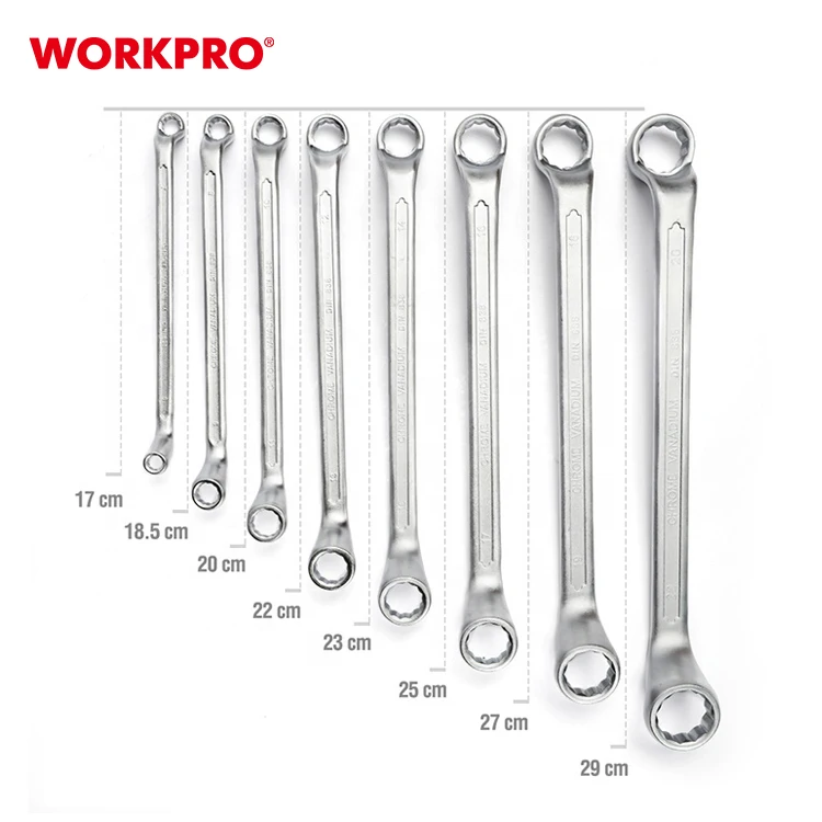 WORKPRO 8PC DOUBLE RING END WRENCH SET Spanner Set