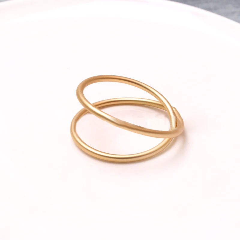 Simple napkin rings gold circle metal napkin ring  for wedding party