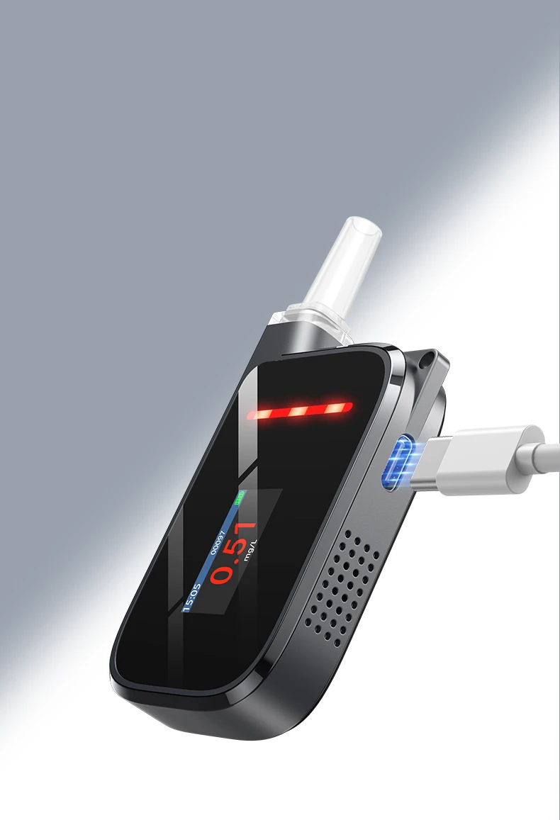 small&exquisite alcotester alcohol tester testing machine breathalyzer keychain Small and easy to carry for personal/gift/compan