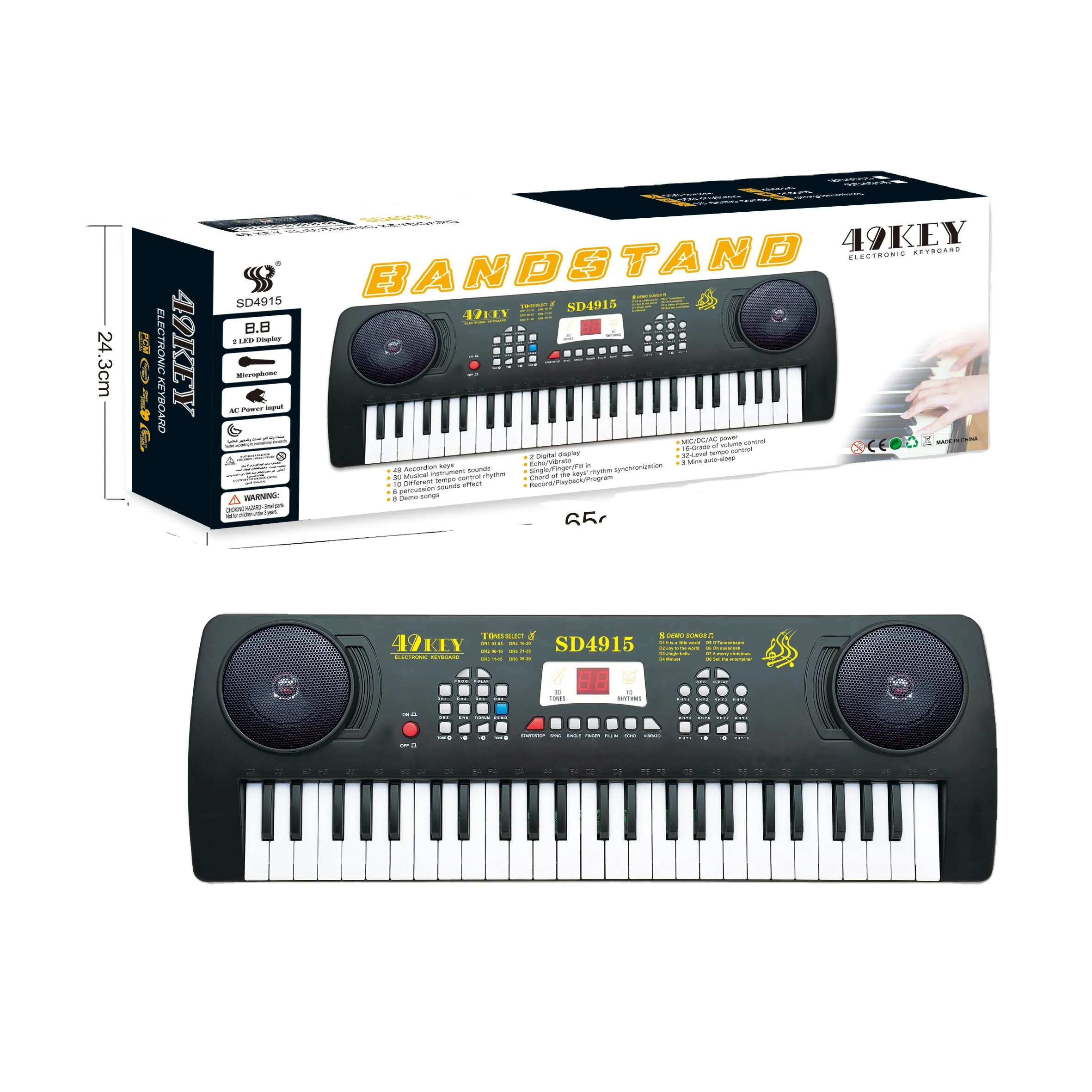 New design  49 key electronic keyboard piano Musical keyboard organs brand new music keyboards toy music kewboard kids bigfun pi