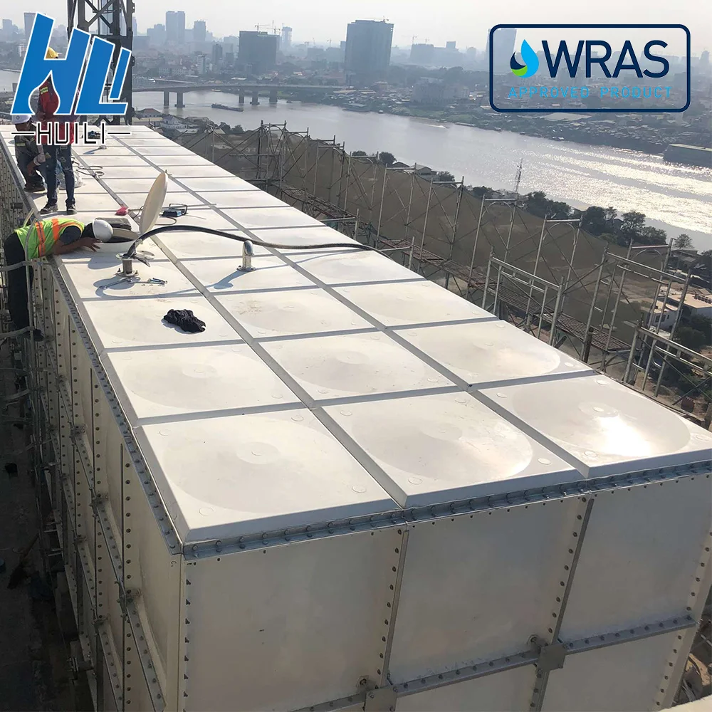 GRP FRP модульный резервуар для воды используемый пожарных