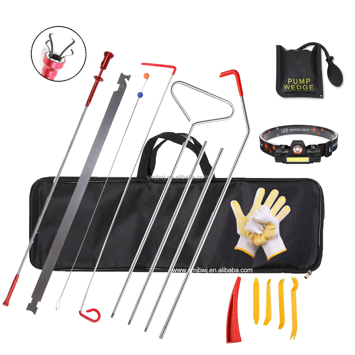 Professional 18pcs locksmith Automotive Unlock Doors Tools Car Opening car lockout tool kit for door OEM logo