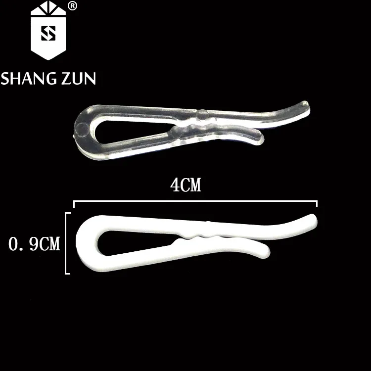 Factory produces U-shaped plastic clip for T-shirt clips garment packaging white shirt sleeve clips