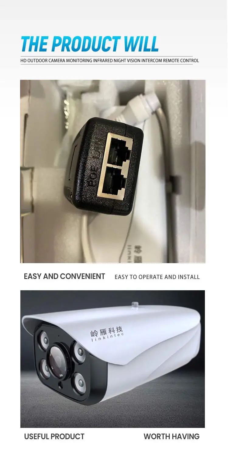 Прямая продажа с завода Высококачественная IP-камера 1080P оборудование для видеонаблюдения OEM CCTV bullet камера