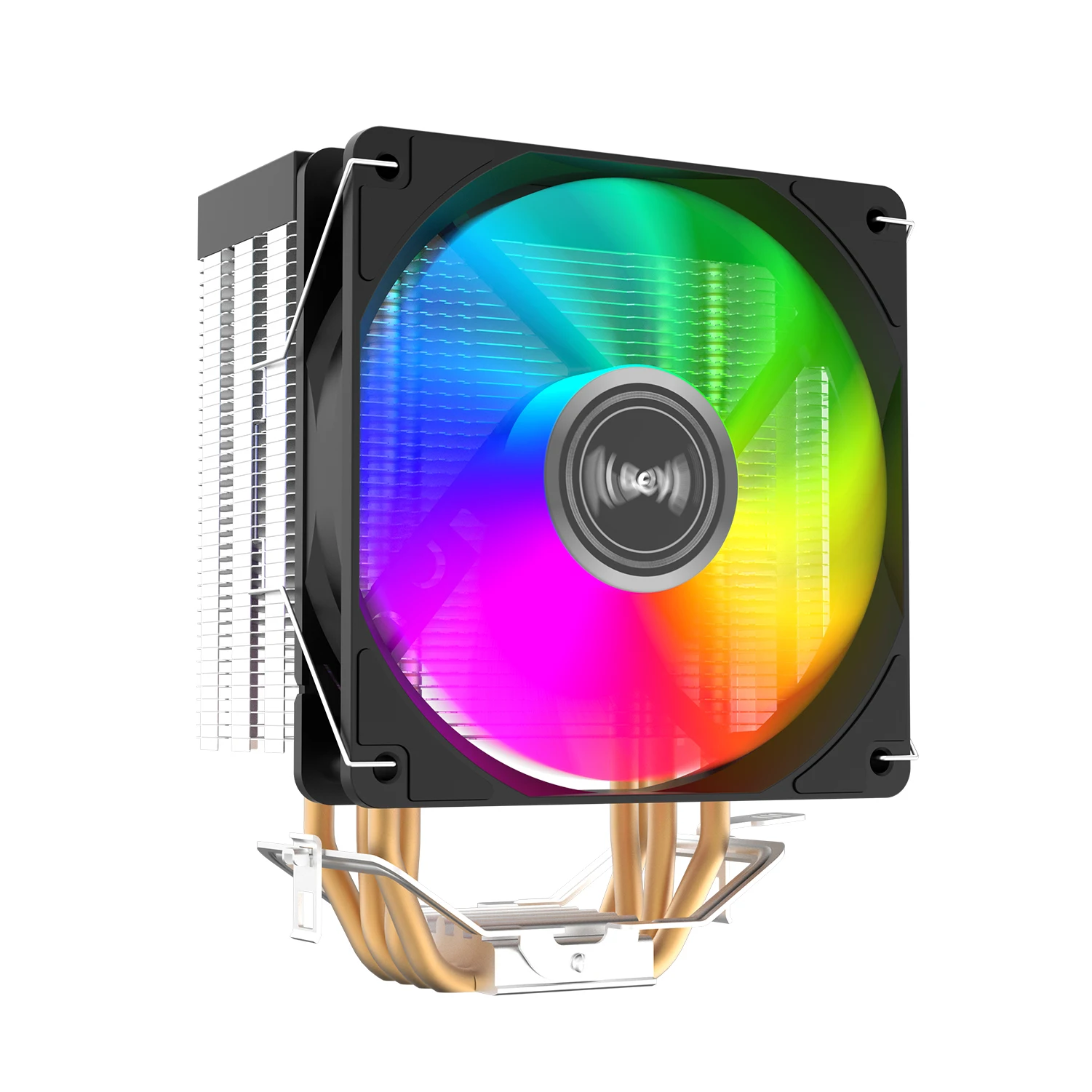 ALSEYE CPU Cooler with 4 Heatpipe and 120mm Static RGB Fan for Gaming PC Assembly