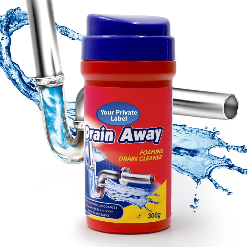 Bathroom cleaner sink drain powder cleaner