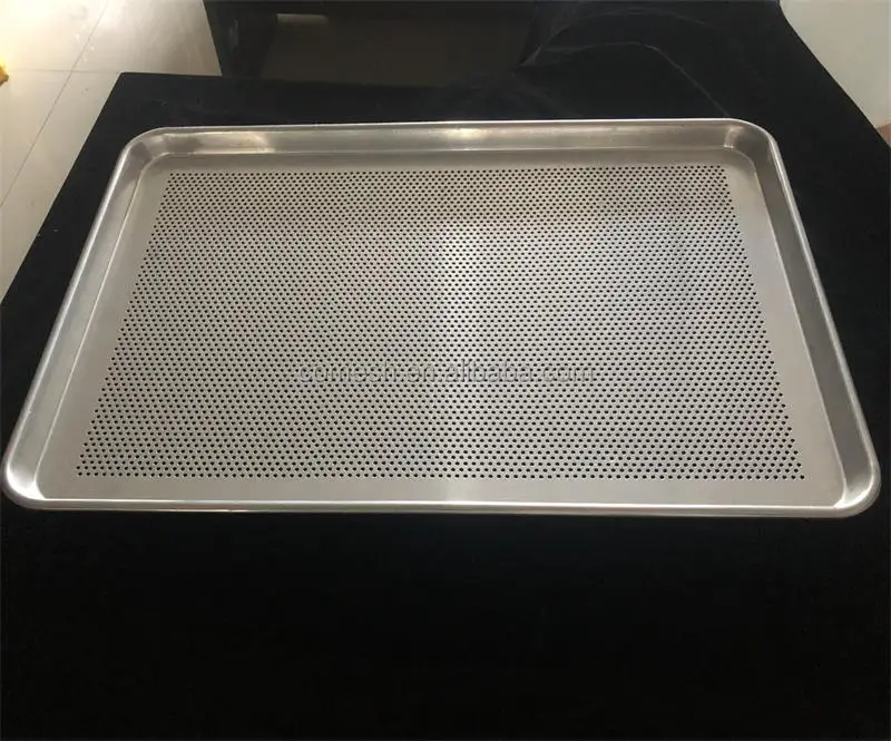 High Quality 60*40*2.8cm Commercial Aluminum Alloy Perforated Baking Tools Sheet Flat Tray