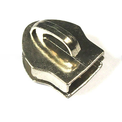 Nylon non lock zipper metal slider only zip head without puller new design for garment