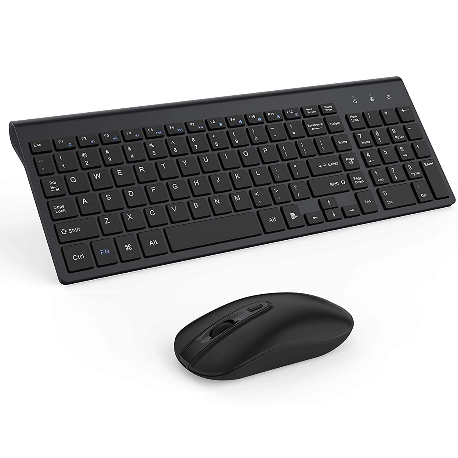 Amazon Top Seller English Feel Laptop Full Size White Wireless Keyboard And Mouse Combo For Computer, Desktop and Laptop