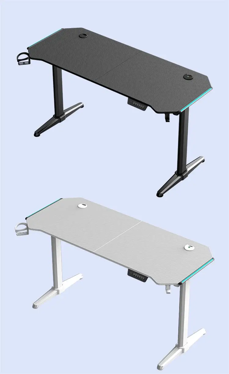 Standing computer desk commercial office lifting table multi-functional game gaming table electric lifting table wholesale