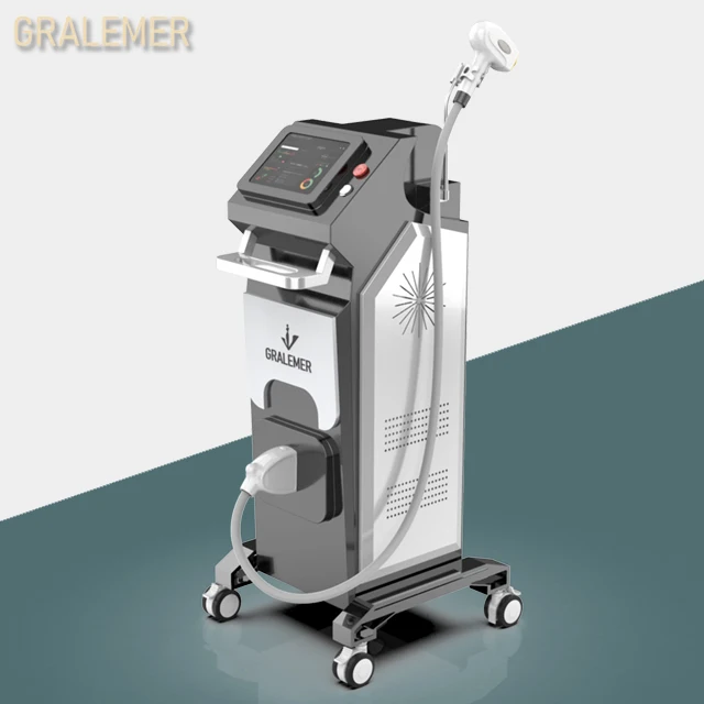 GRALEMER Vertical High Power 3 Wavelength 755 808 1064 Triple Wavelength Diode Laser Hair Removal Machine with TEC Cooling