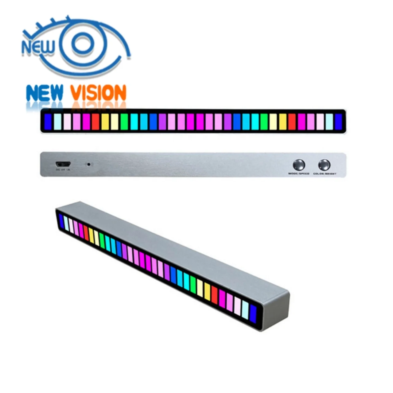 
2021 Atmosphere Light Sound Control Pickup Rhythm Light Dazzle Color Car Table Top Reform LED Color Light 